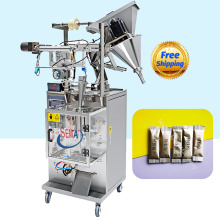 Stainless steel made automatic tea turmeric milk red chili caustic soda powder small bag pouch packaging machine